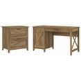 thumbnail image 1 of Key West 54W Computer Desk with File Cabinet in Reclaimed Pine - Engineered Wood, 1 of 7