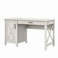 thumbnail image 1 of Key West 54W Computer Desk with Storage in Linen White Oak - Engineered Wood, 1 of 10