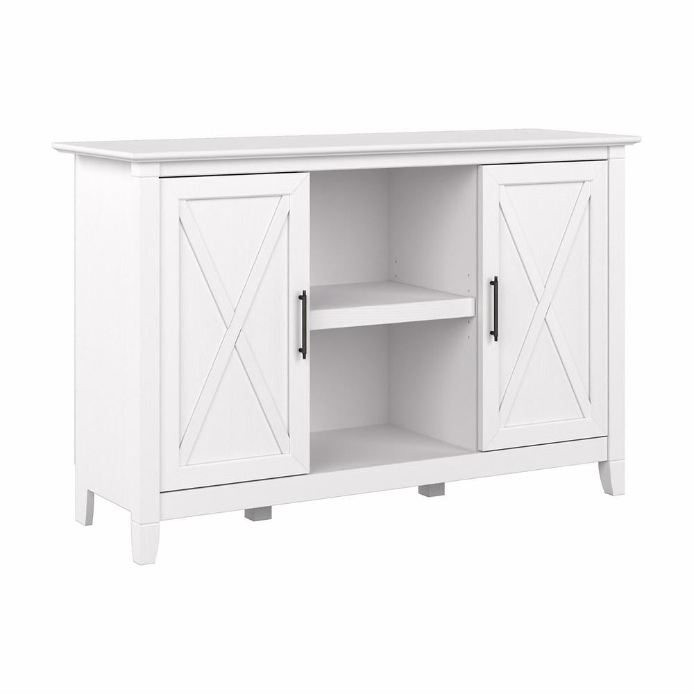 Key West 46'' Pure White Oak Adjustable Shelving Office Cabinet