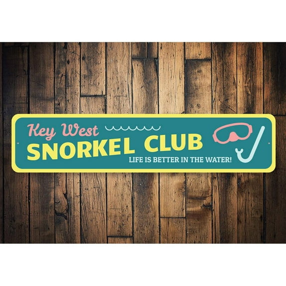 Key West Activities Novelty Decor, Metal Wall Sign - 4x18 Inches