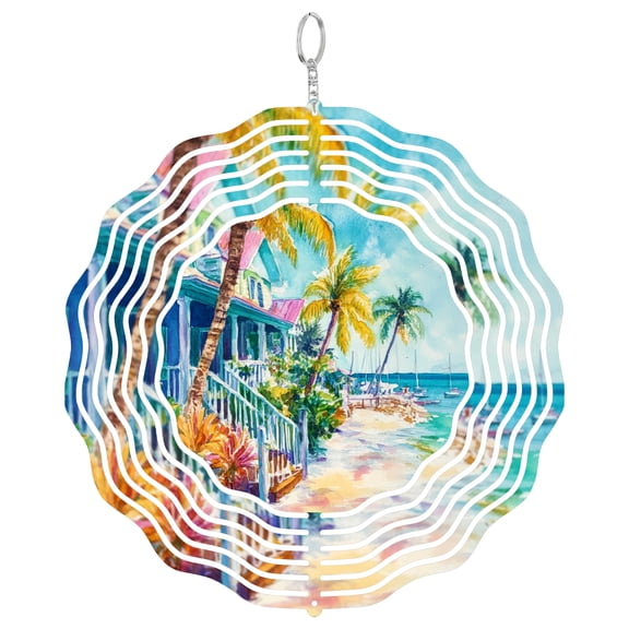 Key West Buoy 3D Wind Spinner Florida Southernmost Yard Art