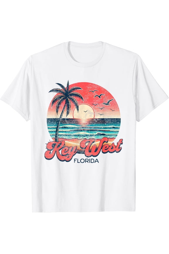 Key West Coastal Beach Vacation Souvenir T-Shirt