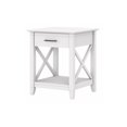 thumbnail image 1 of Key West End Table with Storage in Pure White Oak - Engineered Wood, 1 of 8