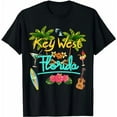 thumbnail image 1 of Key West Florida Beach Summer Palm Surf Sun Set Palm Trees T-Shirt, 1 of 5