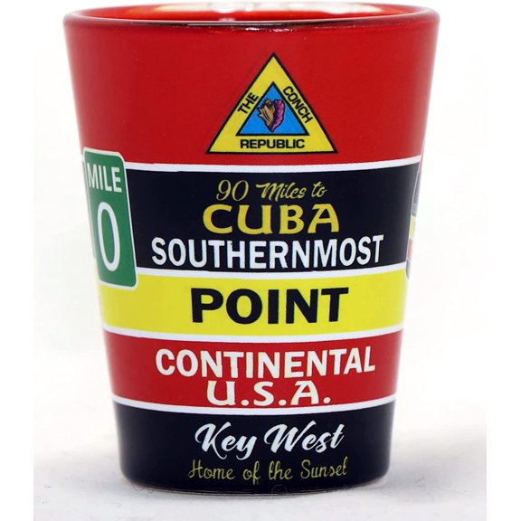 Key West Florida Buoy Wrap In-and-Out Shot Glass
