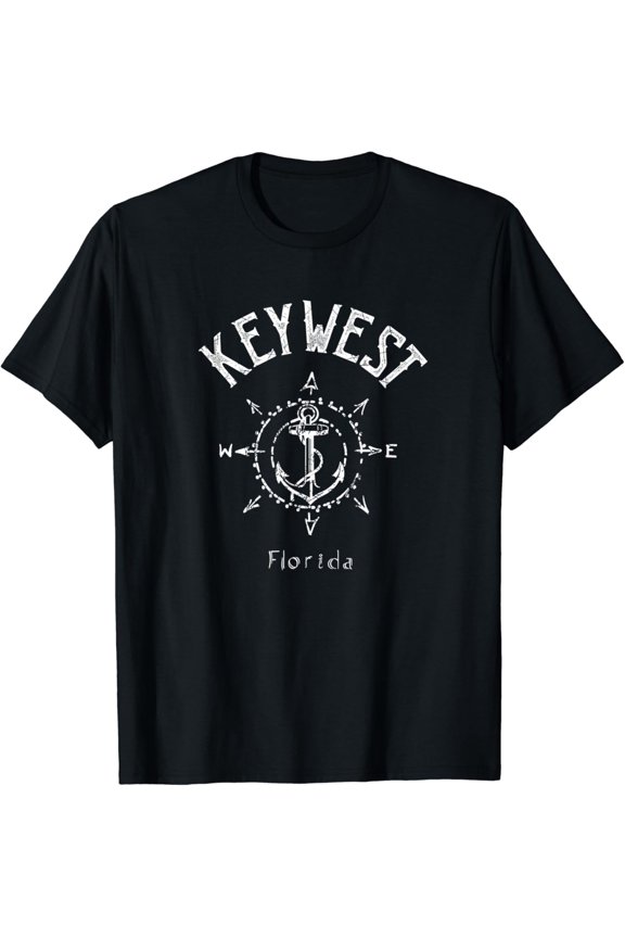Key West Florida Compass Rose Souvenir T-Shirt