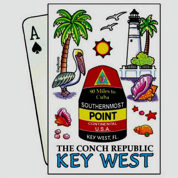 Key West Florida Conch Republic Collectible Souvenir Playing Cards