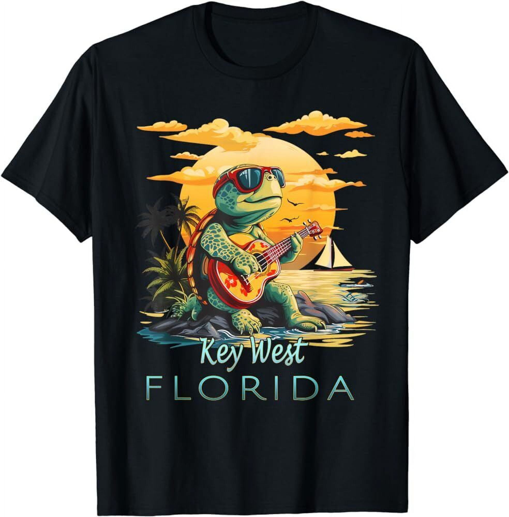 Key West Florida Keys Vacation Turtle TShirt