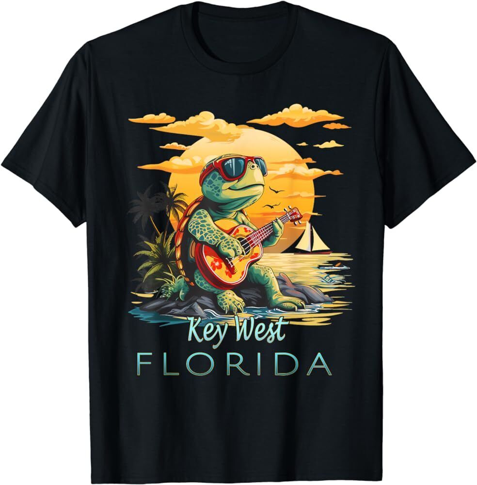 Key West Florida Keys Vacation Turtle TShirt