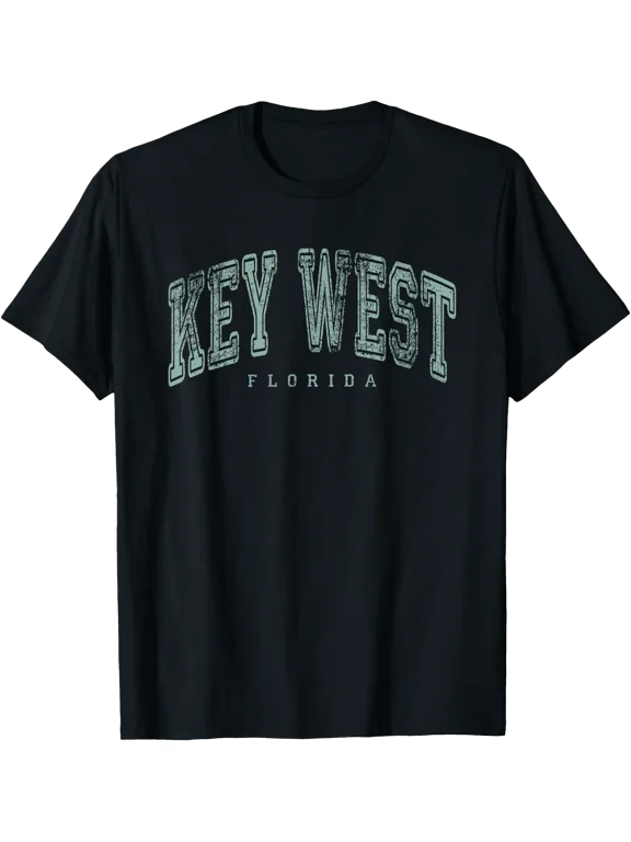 Key West Florida Keys Vintage Retro Us City State Travel T-Shirt