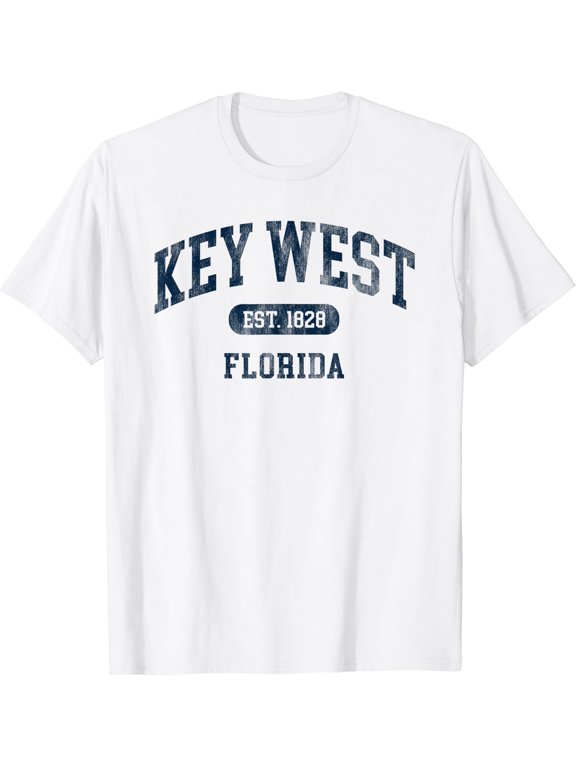 Key West Florida Retro Coastal Souvenir T Shirt All Size S-5XL