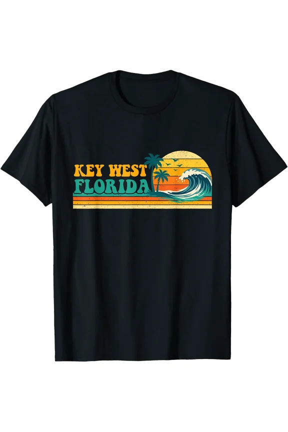 Key West Florida - Retro Spring Break Beach Vacation Summer T-Shirt, Unisex T-Shirt