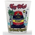 thumbnail image 1 of Key West Florida Scene Frosted Shot Glass, 1 of 1