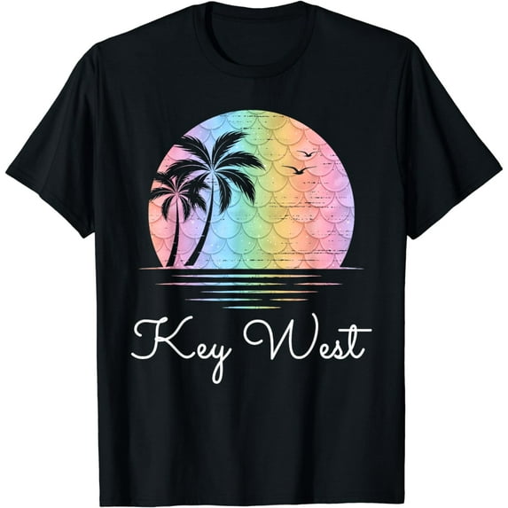 Key West Florida Vacation Beach Mermaid Family Matching T-Shirt