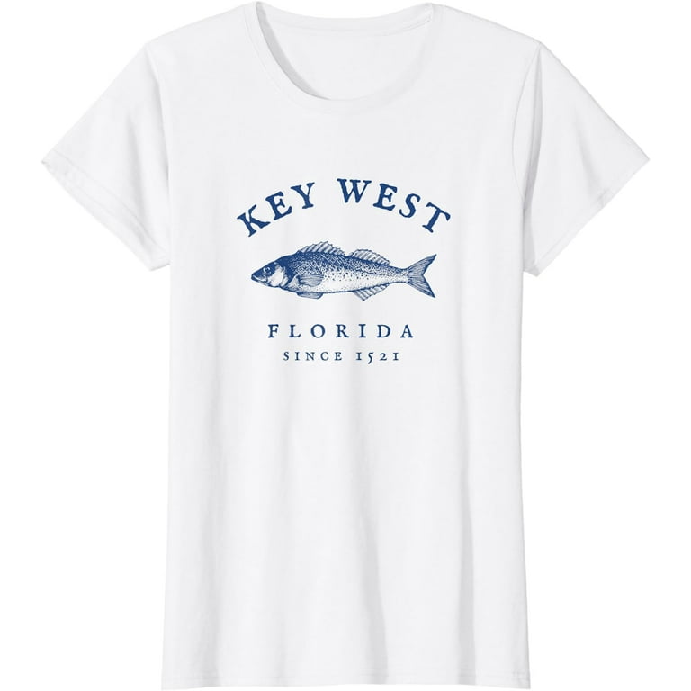 Key West Florida Vintage Fishing T-Shirt 