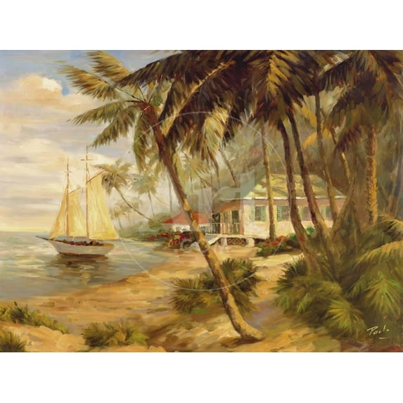 Key West Hideaway, Scenic Unframed Premium Giclee Print Wall Art by Enrique Bolo Sold by ArtCom