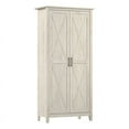 thumbnail image 1 of Key West Tall Bathroom Cabinet with Doors in Linen White Oak - Engineered Wood, 1 of 11
