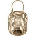 thumbnail image 1 of Key West Table Lamp, Sturdy Wicker and Iron Constructions, Loop Handle, LED Bulb, Circular, Cordless, 3 AAA Batteries (Not Included), 1 of 10