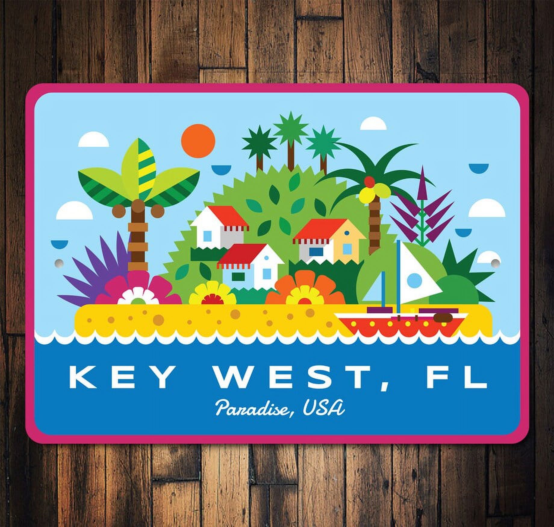 Key West Wall Art Sign Key West Sign Key West Paradise Florida Beach