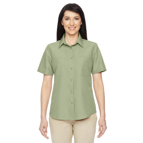 Key West Women's Green Mist Short-Sleeve Performance Staff Shirt