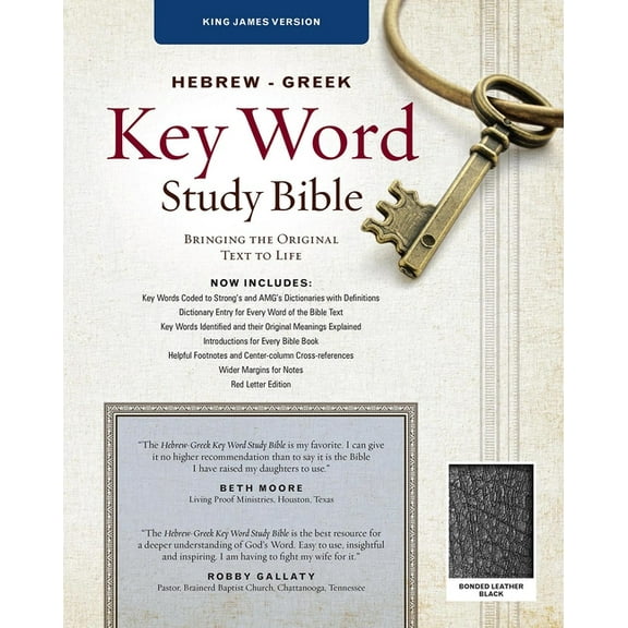 Key Word Study Bibles: The Hebrew-Greek Key Word Study Bible : KJV Edition, Black Bonded Leather Thumb-Indexed (Hardcover)