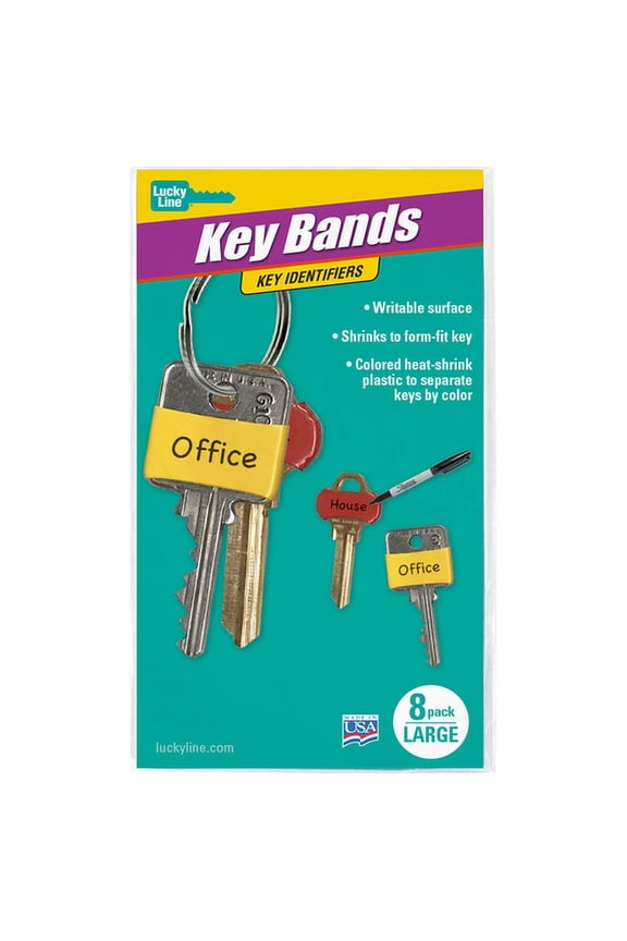 Lucky Line Plastic Key Identifier Cover - Universal Key ID Sleeve - 1 Piece