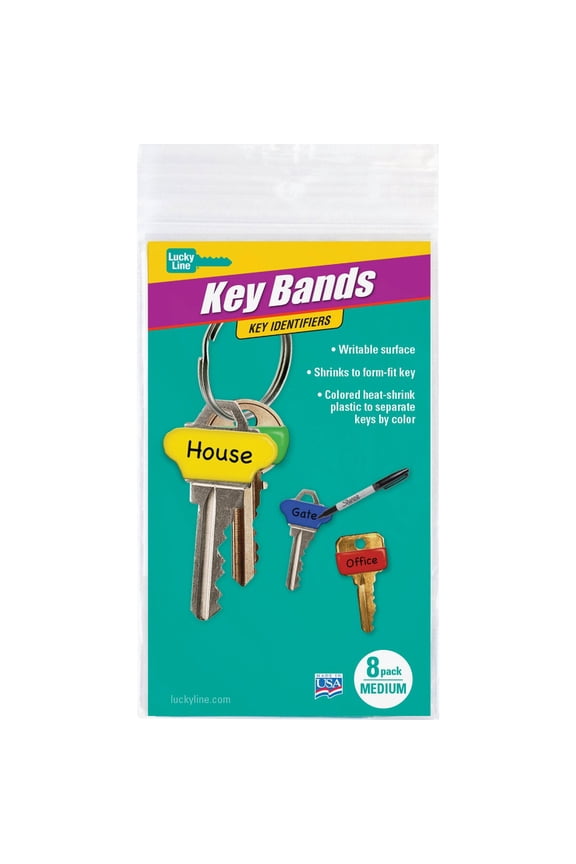Plastic - Key Sleeve, Assorted - Key Tag