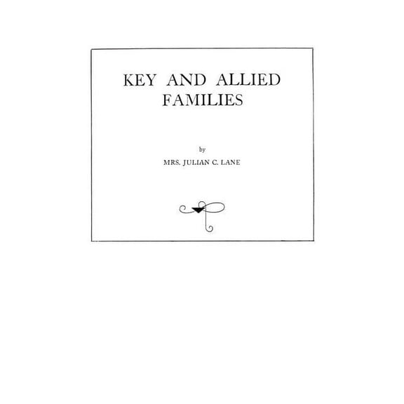 Key and Allied Families (Paperback)
