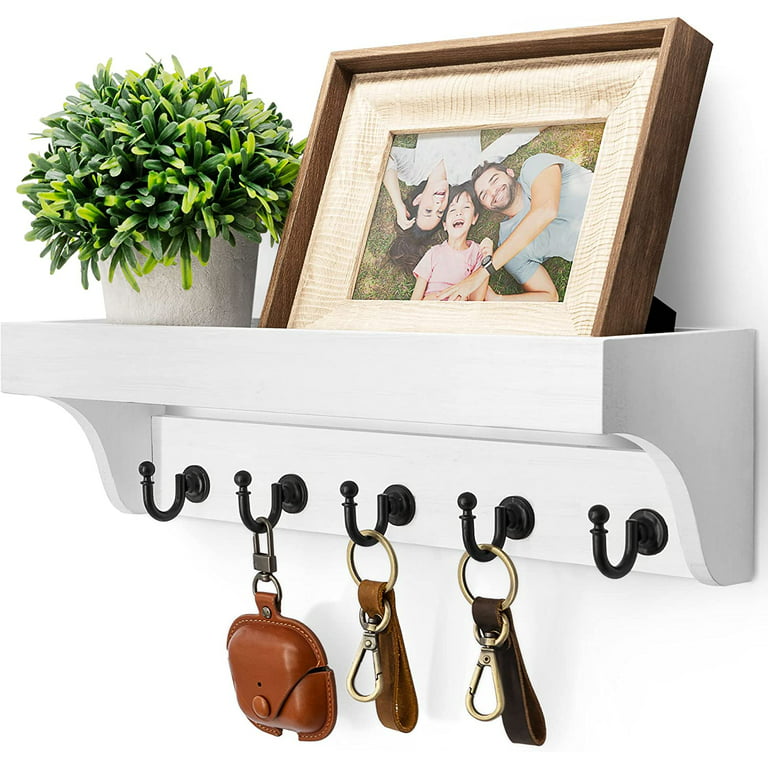 https://i5.walmartimages.com/seo/Key-and-Mail-Holder-for-Wall-Decorative-Hanging-Organizer-with-Floating-Shelf-and-5-Sturdy-Keys-Hooks-Wall-Mount-Key-Rack-White_12667351-62c3-4fa8-9f9e-e482b5bc23ad.9b50dd7d3540c891ecd938c6f93a1f3c.jpeg?odnHeight=768&odnWidth=768&odnBg=FFFFFF