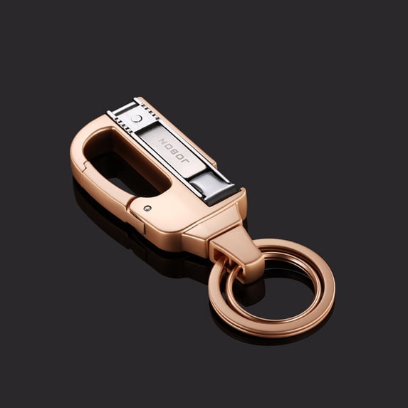 Key chain business buckle metal car key ring creative gift,SKU01103-金色