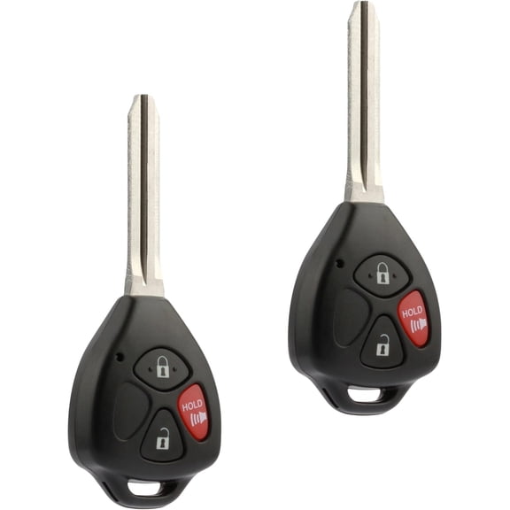 Key fits 2007-2013 Toyota Yaris / 2005-2010 Scion TC Fob Keyless Entry Remote (MOZB41TG), Set of 2