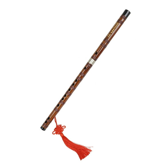 Key of G Flute Bitter Bamboo Dizi Traditional Chinese Handmade Woodwind Instrument with Storage Bag Chinese Knot for Children Adults Beginners