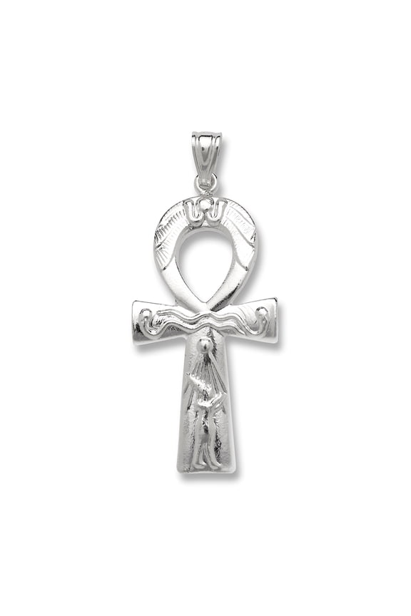 Key of Life .925 Sterling Silver Ankh Pendant Necklace