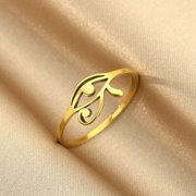 CXWIND Key of Life Ring Eye of Ra Ring Egyptian Eye Ring Eye of Horus Ring Charm Jewelry Girlfriend Gift for Women