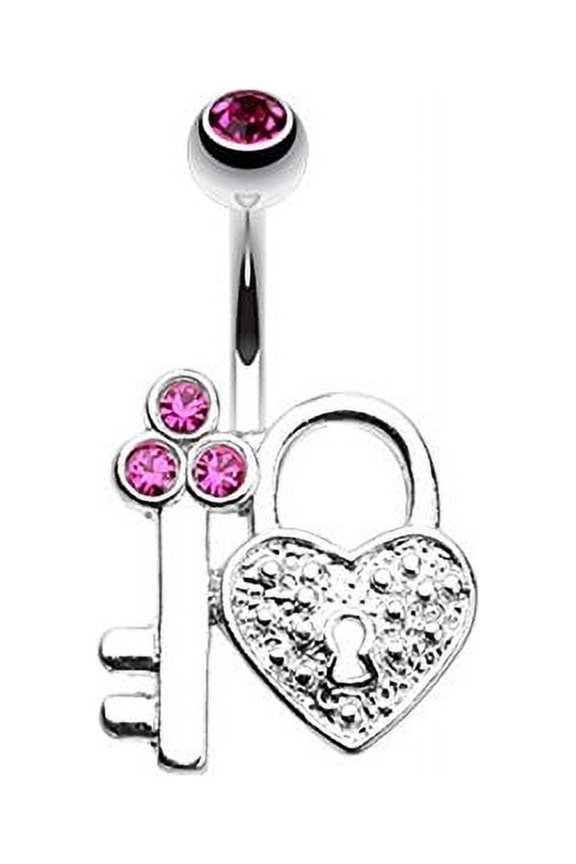 Key to My Heart's Lock WildKlass Belly Button Ring