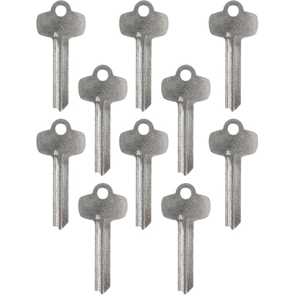 Key4less SFIC Key Blank 1A1A1 / A1114A Uncut Nickel Silver 5, 6 & 7 Pin IC Core Compatible Duplication Prohibited Marking Commercial Key Blank -100 pack