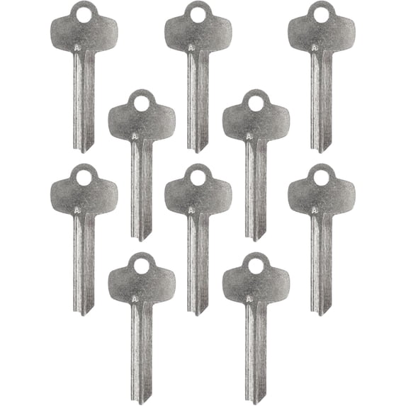 Key4less SFIC Key Blank 1A1A1 / A1114A – Uncut Nickel Silver – 5, 6 & 7 Pin IC Core Compatible – Duplication Prohibited Marking – Commercial Key Blank - 50 Pack