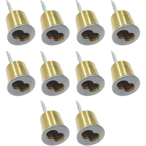 Key4less SFIC Rim Cylinder IC Core Housing 6 Pin Best Falcon Arrow | Exit Device Panic Bar Satin Chrome Less Core 10 Pack