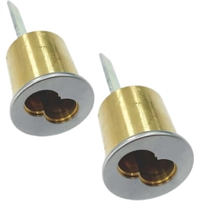 Key4less SFIC Rim Cylinder IC Core Housing 6 Pin Best Falcon Arrow | Exit Device Panic Bar Satin Chrome Less Core 2 Pack