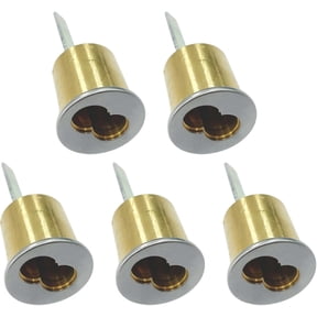 Key4less SFIC Rim Cylinder IC Core Housing 6 Pin Best Falcon Arrow | Exit Device Panic Bar Satin Chrome Less Core 5 Pack