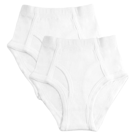 KeyChain Boys' 2-Pack 100% Cotton Fashion Briefs with Covered Waistband