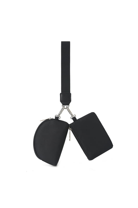 KeyChain Wallet Mini Zip Around Wristlet Wallet for Women Dual Pouch Wristlet Portable keychain wallet Coin Purse Mini Women Coin Pocket