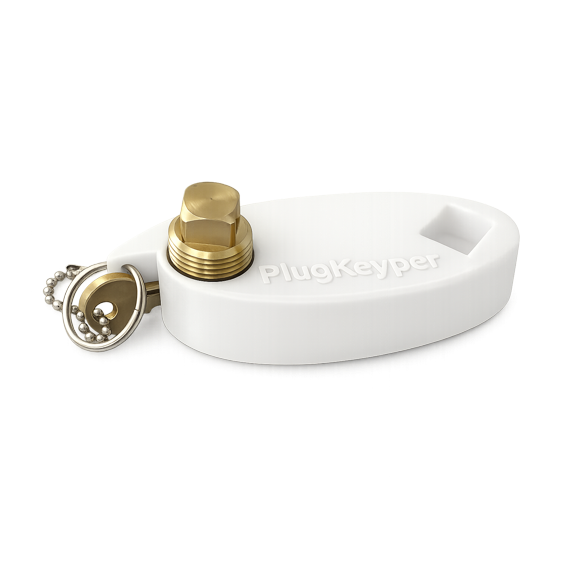 KeyFloat Model - White - With 1 Replacement Plug