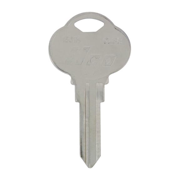 KeyKrafter Automotive Silver Universal Key Blank, 190 CLB8 Double Sided for Club Steering Wheel - Pack of 4