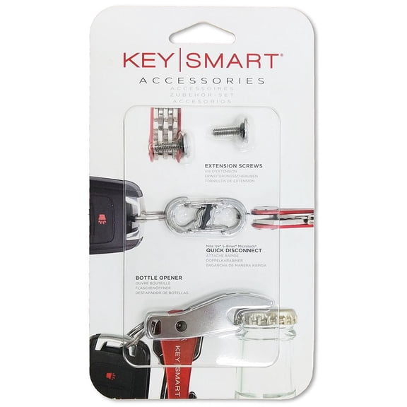 KeySmart Accessory Pack Expansion Pack-14 Keys with Quick Disconnect and Bottle Opener