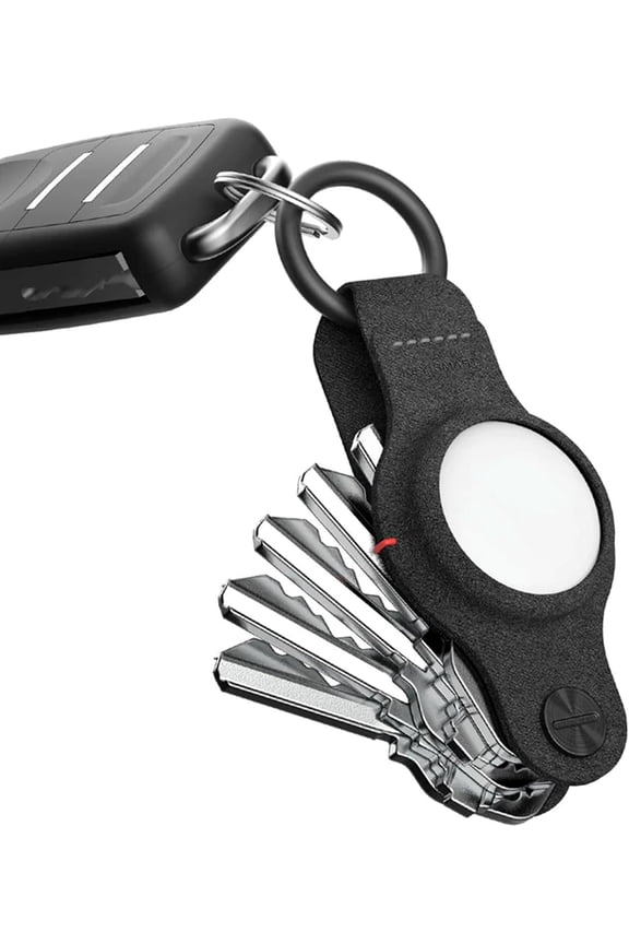 KeySmart Air - AirTag Keychain Key Holder, Compatible with Apple AirTag Holder, Key Organizer Keychains, Key Ring