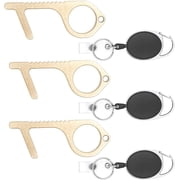KeySmart CleanKey - Brass Hand Tool 3-pack