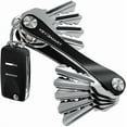 thumbnail image 1 of KEYSMART Key Holder for Keychain - Compact Key Organizer for Key Chain, Minimalist Clutter-Free EDC Keychains, Key Ring for Car Fobs Key Chains, Expandable (Up to 14 Keys, Black), 1 of 3