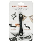 KeySmart Flex Key Holder, Flexible Polycarbonate Plastic, Holds 8 Keys, Unisex, Black
