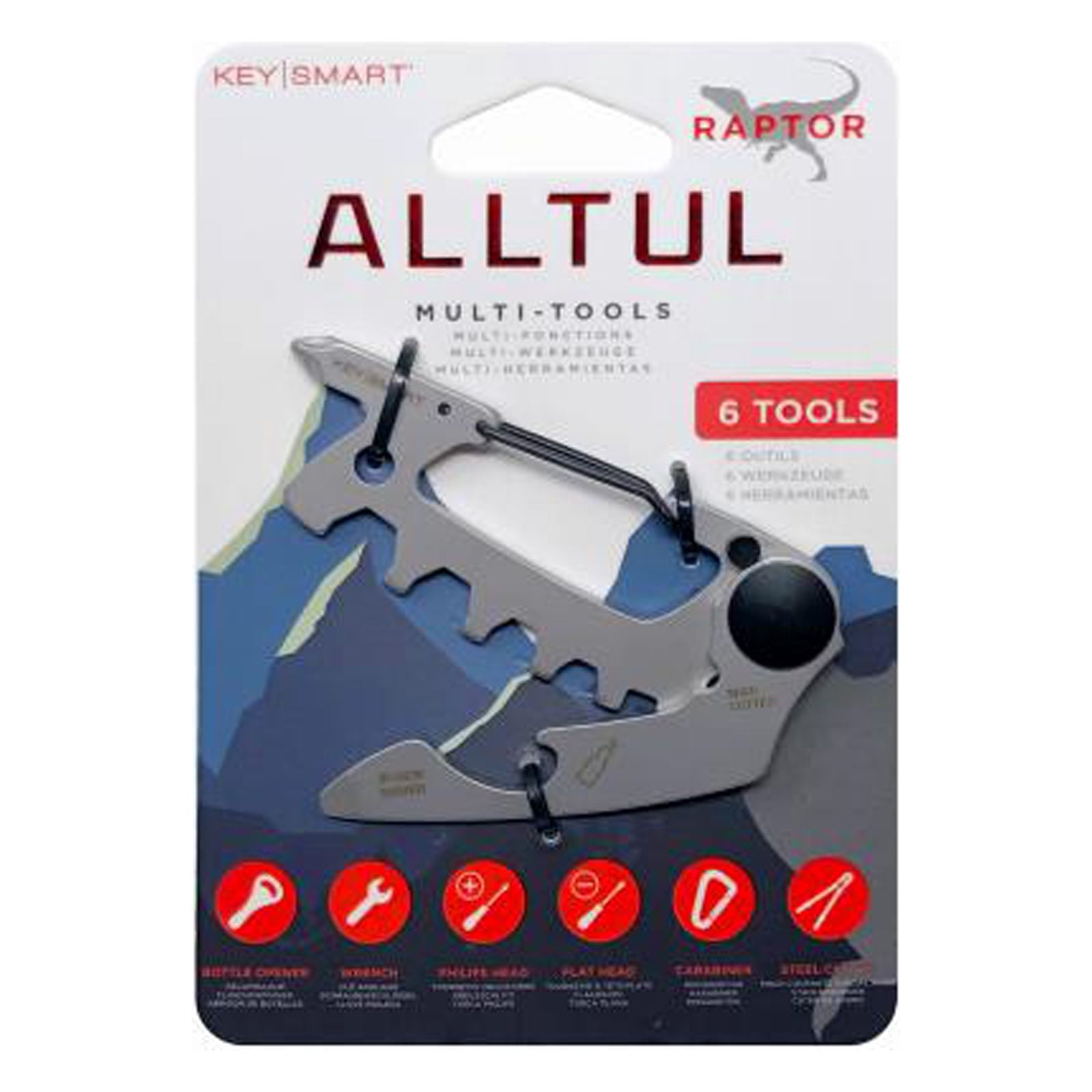 Replacement Rpt Keys KeySmart KS824-SS-RPT AllTul Mutlitool, Raptor Key, Stainless Steel, 6 ...